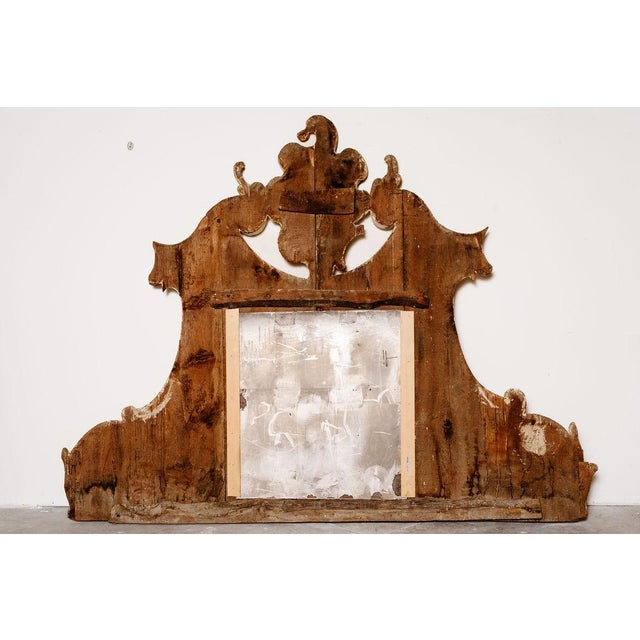 Antique Architectural Overdoor Mirror, Italy, C. 1800 For Sale In Salt Lake City - Image 6 of 10