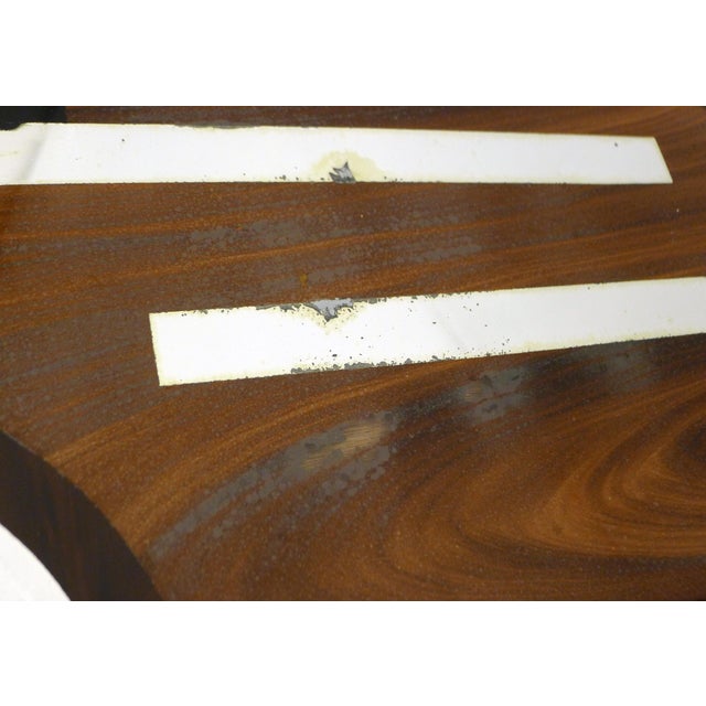 Black Vintage Art Deco Tabletop with Graphic Decor, 1930s For Sale - Image 8 of 12