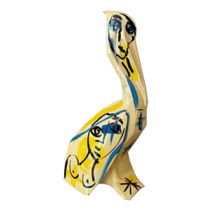 Peter Keil Original Abstract Painting Bird Sculpture