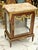 French Royal French Display Nightstand – Marble Top, Glass Door & Gold Leaf Accents For Sale - Image 3 of 3