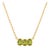 Dainty Peridot Bar Necklace | Natural August Birthstone Chain Necklace | 3 StoneGemstone Dainty Boho Layering Necklace For Sale