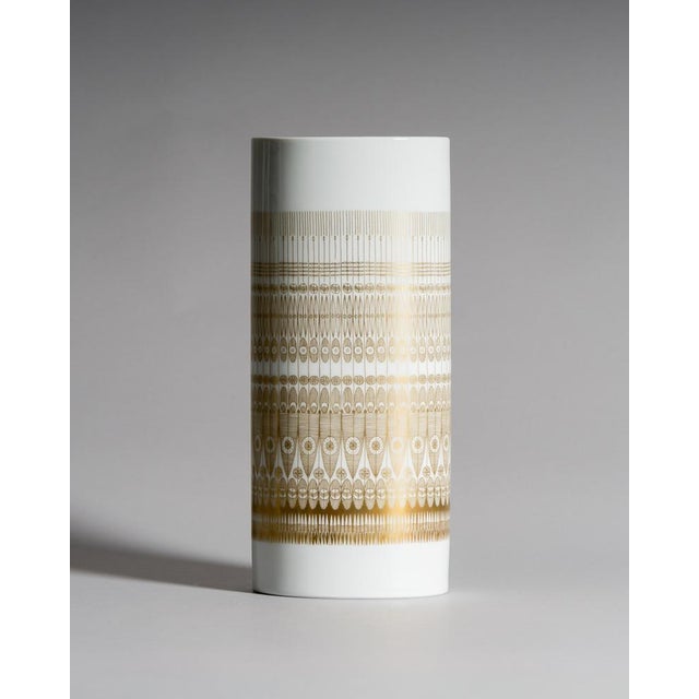 Trio Gilded Porcelain Vases by Hans Theo Baumann & Tapio Wirkkala for Rosenthal Studio-Line, Germany, 1960s, Set of 3 For Sale - Image 11 of 18