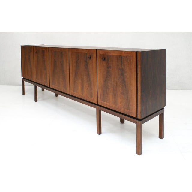 Symmetric Sideboard in Dark Walnut attributed to Royal Board, Sweden, 1961 For Sale - Image 11 of 18