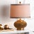 19 Inch H Gold Bead Table Lamp in Copper - a Pair For Sale - Image 4 of 7