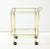 Mid-Century Modern 1950s Italian Solid Brass Two-Tier Bar Cart For Sale - Image 3 of 11