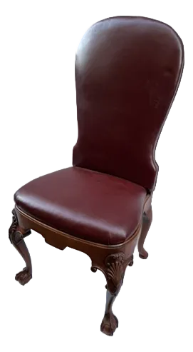 Carved Wood Side Chair