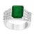 5.5 Carat Emerald Cut Emerald and Diamond Ring 18 Karat Gold Ring For Sale - Image 15 of 18