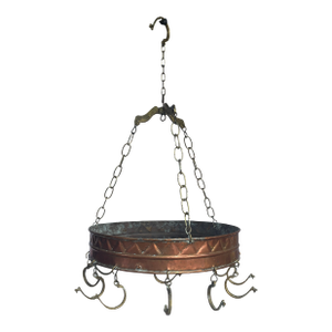 Late 19th Century Copper Hanging Pot/Utensil Rack