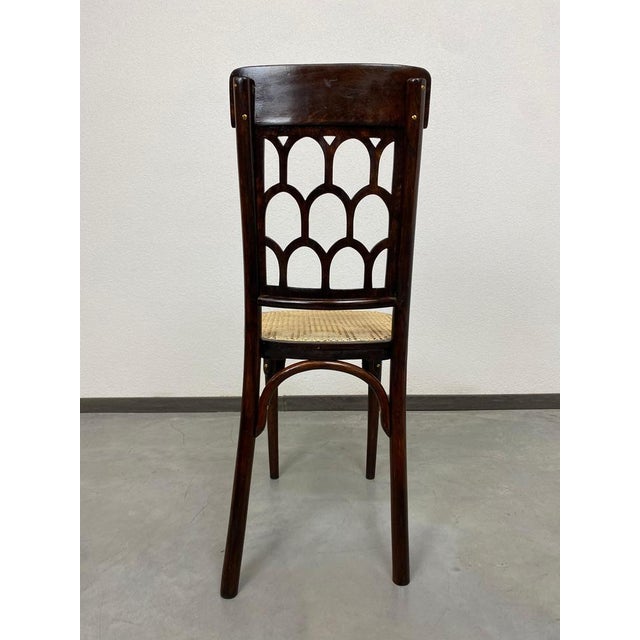 Wood Secession Beehive Chair attributed to Koloman Moser for J&J Kohn, 1890s For Sale - Image 7 of 9