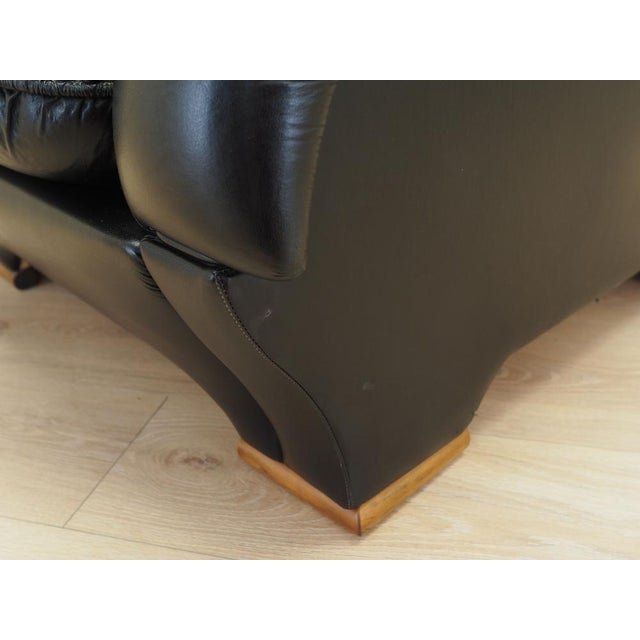 Italain Black Armchair, 1980s For Sale - Image 18 of 18