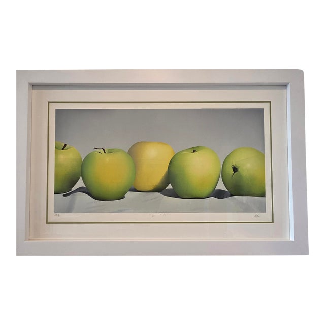 Michel Pellus Large Scale "Apples" Still Life Painting/Print For Sale