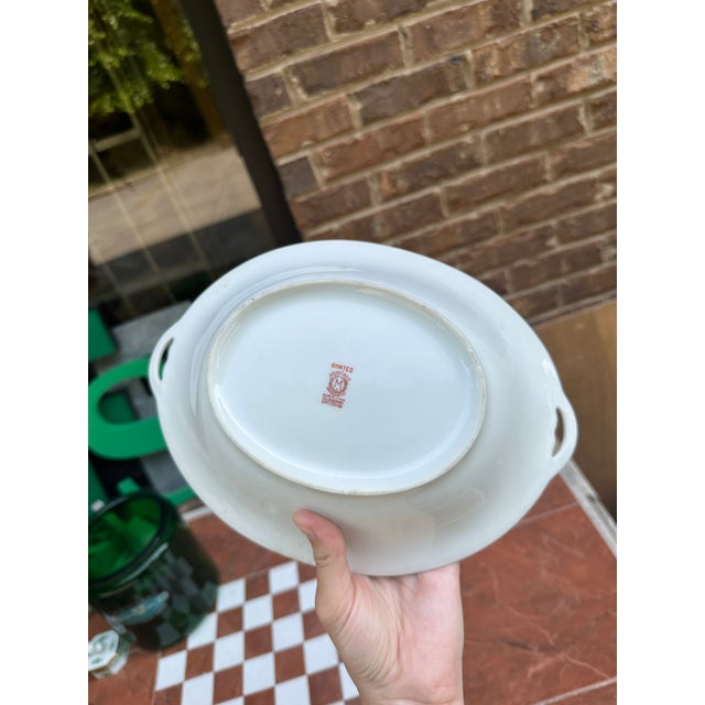 1970s Hand Painted Noritake Cortez Large Bowl For Sale - Image 9 of 9