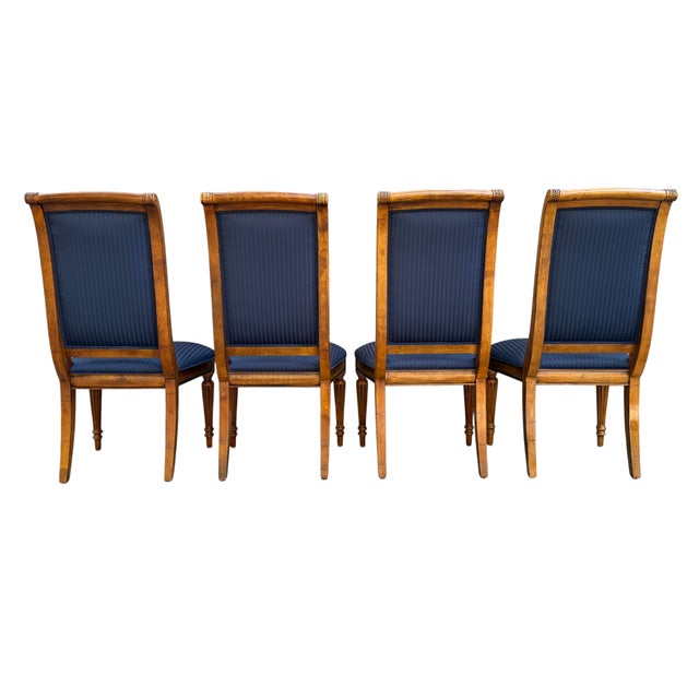 Vintage Ethan Allen Adison French Neoclassical Dining Chairs - Set of 4 For Sale - Image 14 of 18