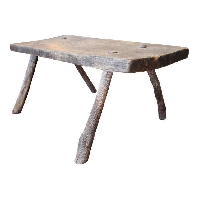 Holm Oak Primitive Coffee Table, Portuguese, 19th Century For Sale