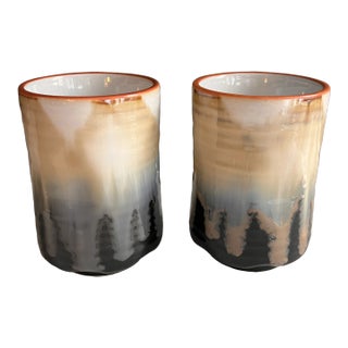2000s Ceramic Vessels - A Pair For Sale