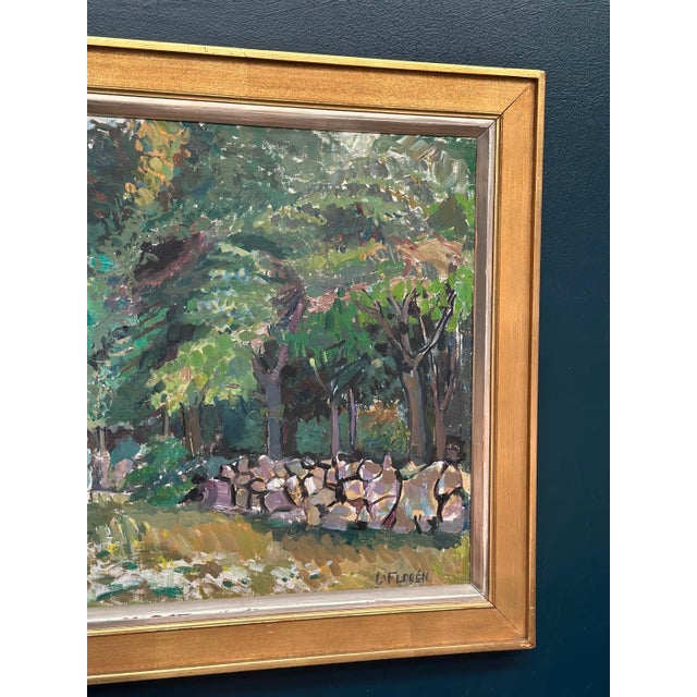 Lars Florén, Stenmuren, from Grönet, Brantevik, 1960s, Oil on Canvas, Framed For Sale - Image 5 of 16