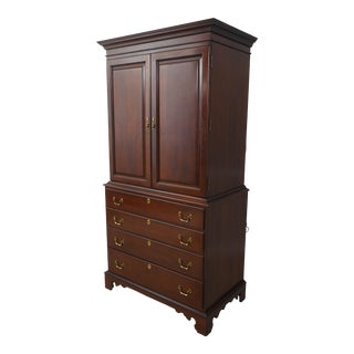 Link Taylor Mahogany Bedroom Tv Armoire For Sale