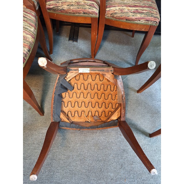 Late 20th Century Set of 6 Richard Plummer Solid Cherry Dining Chairs For Sale - Image 11 of 12
