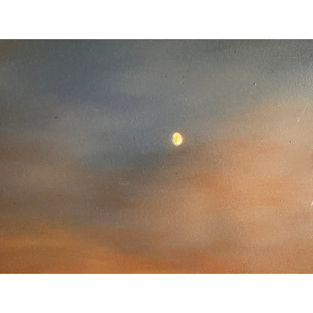 Modern Gustafsen, Pastoral Landscape with Grazing Cows at Dusk, 2002, Oil Painting For Sale - Image 3 of 15