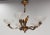 French Red Copper and Frosted Glass Chandelier, 1940s For Sale - Image 3 of 7