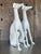 White Vintage Regency White Plaster Dogs - A Pair For Sale - Image 8 of 9