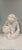 Large Vintage Italian White Glazed Pottery Chimpanzee Statuette For Sale - Image 4 of 9