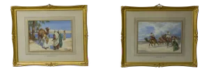 Vintage Watercolors by Arthur Keith, Set of 2