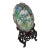 Large Meiji Japanese Cloisonne Charger on Stand For Sale