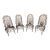 Mid 20th Century John Salterini High-Back Hearts Peacock Chairs 4 Pieces, Attributed For Sale