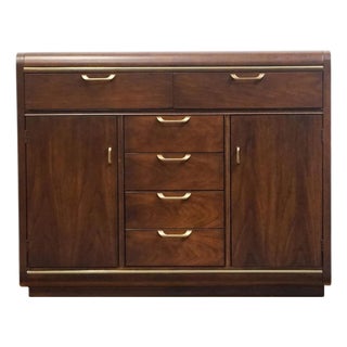 Thomasville Furniture Founders Collection Asian Inspired 72" Flip-Top Server Buffet 22121 For Sale