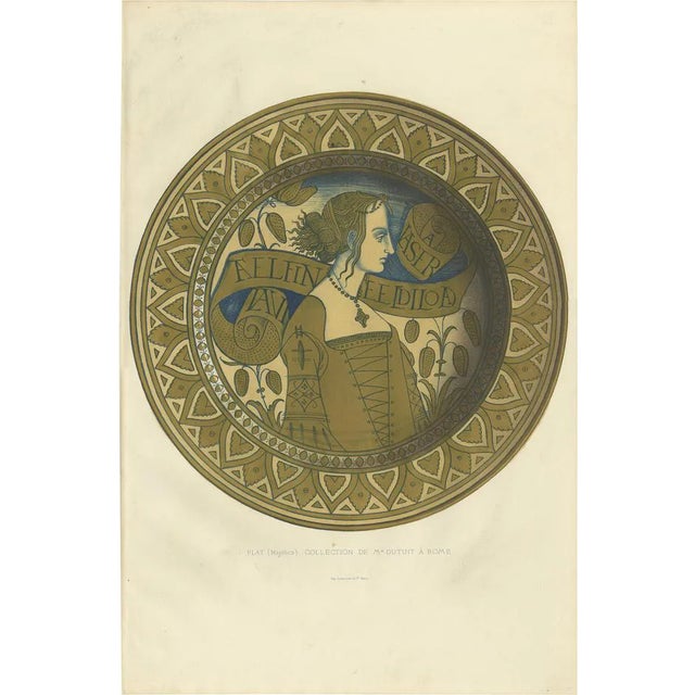 Delange, Plate of Mr. Dutuit, 1869, Print For Sale