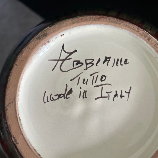 Tuscan Italian Abbiamo Tutto Poppy Biscotti Jar For Sale - Image 3 of 6