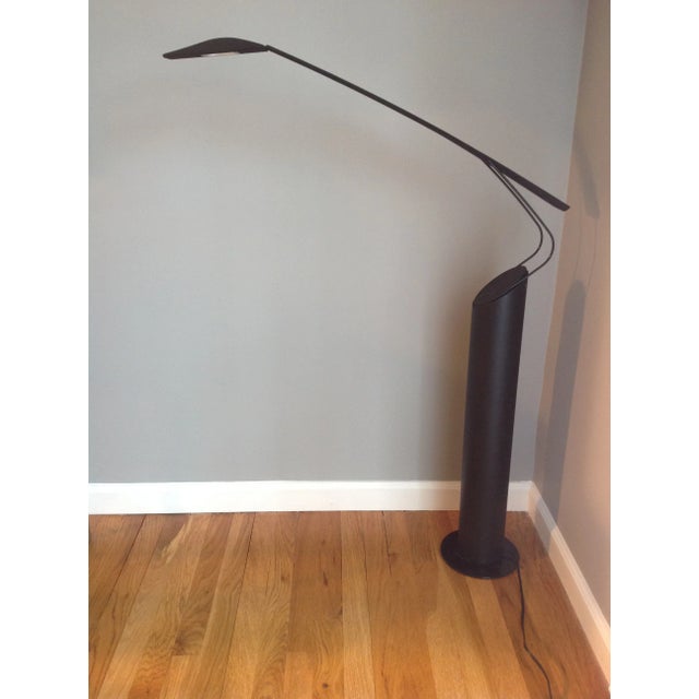 Italian reading lamp designed by Mario Barbaglia for PAF Studios. This standing base is a rare model. The lamp rotates 180...