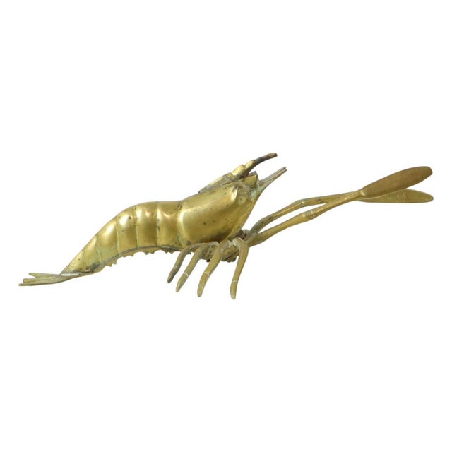 Vintage Brass Shrimp Scampi Figurine, 1960s For Sale - Image 3 of 11