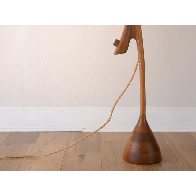 Vintage Danish Modern Sculptural Teak Floor Lamp For Sale - Image 4 of 18