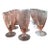 1920s Fostoria Versailles Pink Footed Tumblers- Set of 12 For Sale