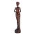 Vintage Hand Carved Female Asian Wood Sculpture For Sale