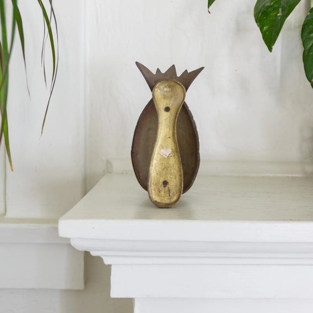 Vintage Brass Pineapple Door Knocker For Sale - Image 4 of 6