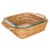 Brown Artifacts Rattan Square Baker Basket with Pyrex in Honey Brown - 2 Pieces For Sale - Image 8 of 8