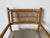 Vintage Rattan Wrapped Director’s Style Armchair With Upholstered Seat For Sale In Miami - Image 6 of 12