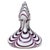 Mid-Century Modern Murano Vintage Silver Flecks Purple Fenicio Pulled Feather Italian Art Glass Mid Century Decanter For Sale - Image 3 of 6