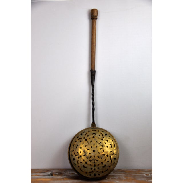 Antique French Copper Bed Warmer Long Wood Handle Warming Pan Chairish