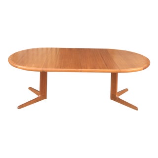 Expanding Danish Modern Dining Table For Sale