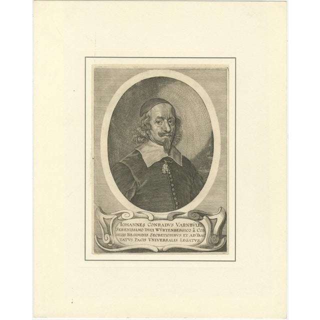 Paper Matthäus Merian II, Peace of Westphalia Portrait, 1652, Engravings, Set of 4 For Sale - Image 7 of 9