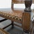 Wood Vintage Leather Dining Armchair With Carved Finials For Sale - Image 7 of 8