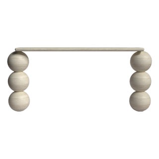 Olly Travertine Console Table 70" For Sale