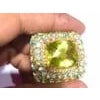 Bochic "Orient" Lemon Quartz, Topaz & Peridot Cocktail Ring Set 18K Gold&Silver For Sale - Image 16 of 18