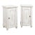 Pair of 19th Century Swedish Gustavian White Painted Cabinets Nightstands For Sale