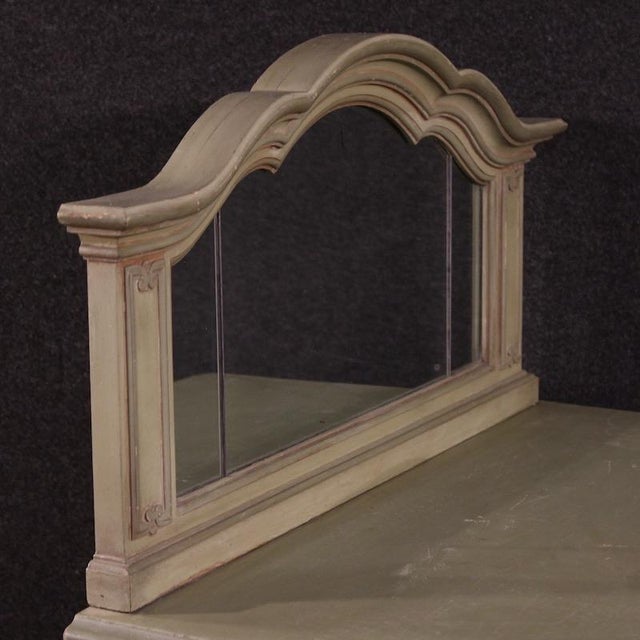 1950s 20th Century Italian Lacquered Sideboard with Mirror, 1950s For Sale - Image 5 of 14