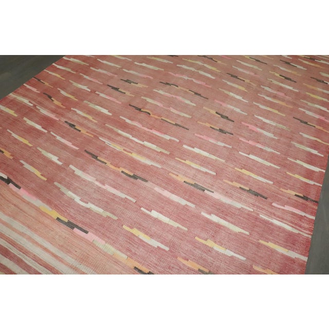 Textile Vintage Turkish Flatweave - 7'3" x 10'6" For Sale - Image 7 of 7